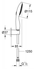 Фото товара Душевой гарнитур Grohe Power&Soul 115 27839000