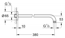 Фото товара Кронштейн для верхнего душа Grohe Rainshower 28361000