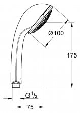 Фото товара Душевая лейка Grohe Relexa Trio 28793000