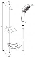 Фото товара Душевой гарнитур Damixa Contour 760100500