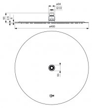 Фото товара Верхний душ Ideal Standard B0386MY