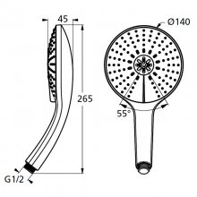 Фото товара Душевая лейка Ideal Standard IdealRain B9407AA