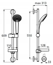 Фото товара Душевой гарнитур Ideal Standard IdealRain B9415AA