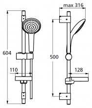 Фото товара Душевой гарнитур Ideal Standard IdealRain B9423AA