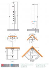 Фото товара Душевая панель Novellini Aqua 1 Cascata 1 CASC1VT-H черный