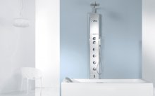 Фото товара Душевая панель Novellini Aqua 1 Cascata 2 CASC2VME-W зеркало