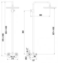 Фото товара Душевая стойка Lemark Standard LM2160C для душа