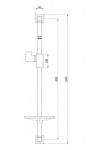 Фото товара Душевая штанга Lemark LM8069C