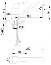 Фото товара Смеситель Lemark plus Advance LM1204C для кухонной мойки