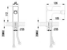 Фото товара Смеситель Lemark plus Factor LM1608C для биде