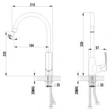 Фото товара Смеситель Lemark plus Shape LM1705C для кухонной мойки