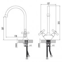 Фото товара Смеситель Lemark Standard LM2105C для кухонной мойки