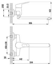 Фото товара Смеситель Lemark Luna LM4111C для кухонной мойки