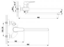 Фото товара Смеситель Lemark Shift LM4317C универсальный