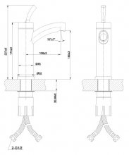 Фото товара Смеситель Lemark Element LM5106S для раковины