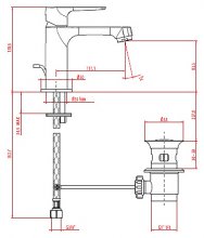 Фото товара Смеситель Gattoni H2OMIX 3000 3041C0 для раковины