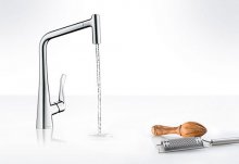 Фото товара Смеситель Hansgrohe Metris 14820000 для кухонной мойки