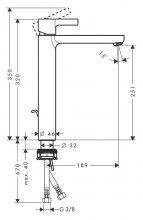 Фото товара Смеситель Hansgrohe Metris S 31022000 для раковины