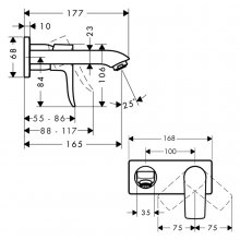 Фото товара Смеситель Hansgrohe Metris 31085000