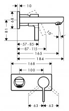 Фото товара Смеситель Hansgrohe Metris S 31162000 для раковины