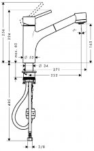 Фото товара Смеситель Hansgrohe Talis S 32841000 для кухонной мойки