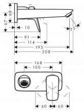 Фото товара Смеситель Hansgrohe Logis 71220000 для раковины