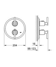 Фото товара Термостат Grohe Atrio 19398000 для душа