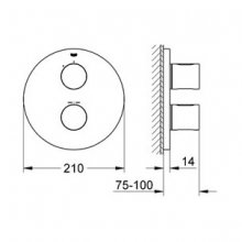 Фото товара Термостат Grohe Grohtherm 3000 Cosmopolitan 19467000