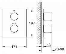 Фото товара Термостат Grohe Grohtherm 3000 Cosmopolitan 19567000