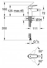 Фото товара Смеситель Grohe BauEdge 23332000 для биде