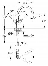 Фото товара Смеситель Grohe BauLoop 31368000