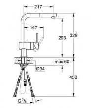 Фото товара Смеситель Grohe Minta 32168000