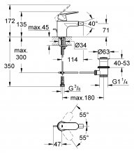 Фото товара Смеситель Grohe Eurosmart Cosmopolitan 32839000 для биде