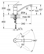 Фото товара Смеситель Grohe Eurostyle Cosmopolitan 33977002