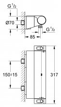 Фото товара Термостат Grohe Grohtherm 2000 New 34469001 для душа