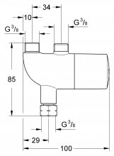 Фото товара Термостат Grohe Grohtherm Micro 34487000 для раковины