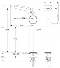 Фото товара Смеситель Ideal Standard Melange A4266AA для раковины