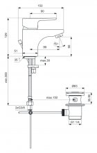 Фото товара Смеситель Ideal Standard Ceraplan III B0700AA для раковины