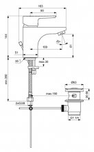 Фото товара Смеситель Ideal Standard Ceraplan III B0704AA GRANDE для раковины