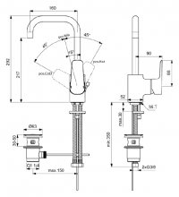 Фото товара Смеситель Ideal Standard Ceraplan III B0706AA для раковины