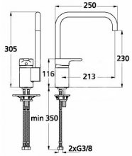 Фото товара Смеситель Ideal Standard Active B8084AA для кухонной мойки