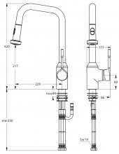 Фото товара Смеситель Ideal Standard Retta B8989AA для кухонной мойки