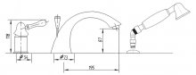 Фото товара Смеситель Migliore Maya ML.MAY-8950 Br на борт ванны