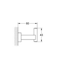 Фото товара Крючок Grohe Essentials Cube 40511000