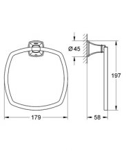 Фото товара Полотенцедержатель Grohe Grandera 40630000