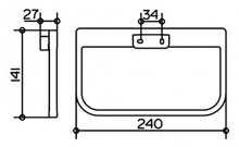 Фото товара Полотенцедержатель Keuco Collection Moll 12721 хром