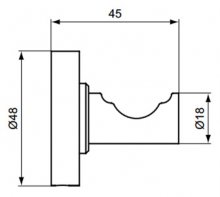 Фото товара Крючок Ideal Standard IOM одинарный