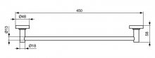 Фото товара Полотенцедержатель Ideal Standard IOM 45 см