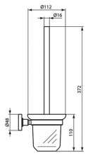 Фото товара Ершик Ideal Standard IOM матовое стекло