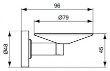 Фото товара Мыльница Ideal Standard IOM хром